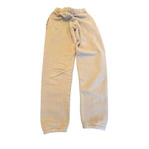 Set Active Womens Small Tan Fleece-Lined Joggers With Elastic Waist Cuff Classic